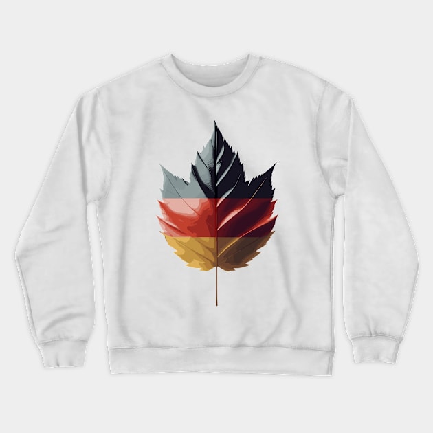 Germany Flag Leaf Crewneck Sweatshirt by Graceful Designs